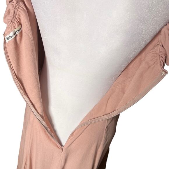 Reformation Verbena Off The Shoulder Ruffle Maxi Dress sz 6 - Picture 15 of 16